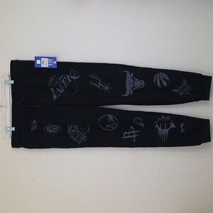 NWT NBA Black Graphic Sweat  Pants XL